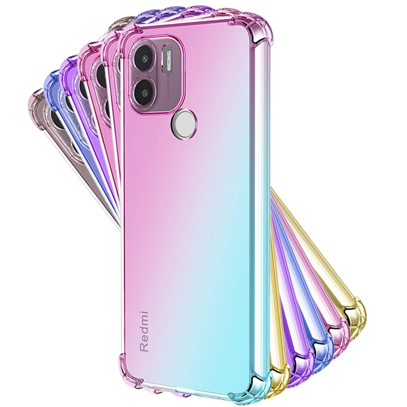 

Case for Redmi Note 9 9S 9T Pro Max 9i 9A 9C Port Activ Prime A2 A1 Plus+ SClear Gradient Anti Scratch Flexible Shockproof Cover
