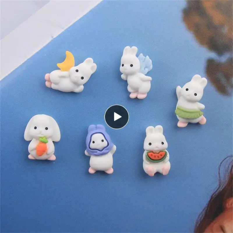 

Cartoon Diy Decor Ornaments Angel Bunny Resin Cream Glue Jewelry Resin Cream