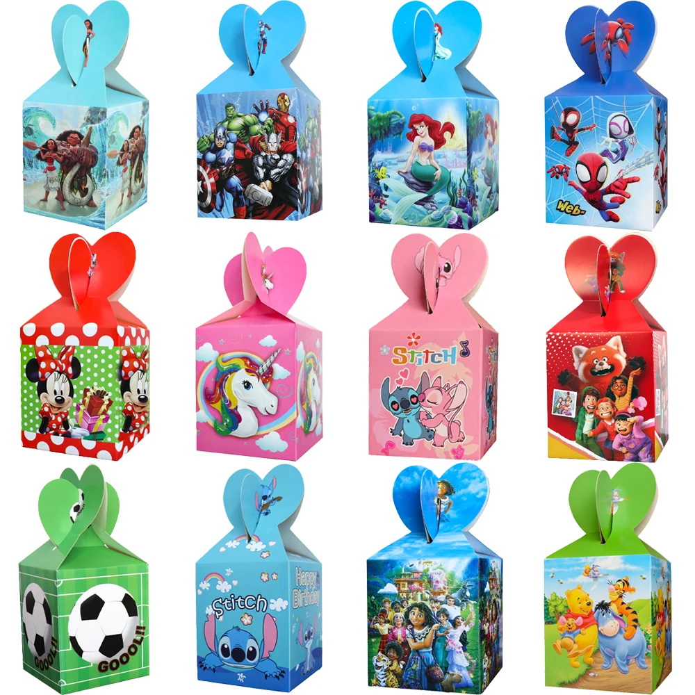 Baby Shower Birthday Party Decor Cartoon Kids Birthday Paper Gift Boxes