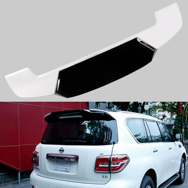 

Задний спойлер из АБС-пластика для багажника, белого и черного цвета, автомобильные аксессуары, 1 шт. для Nissan патруль Y62 2011-2018