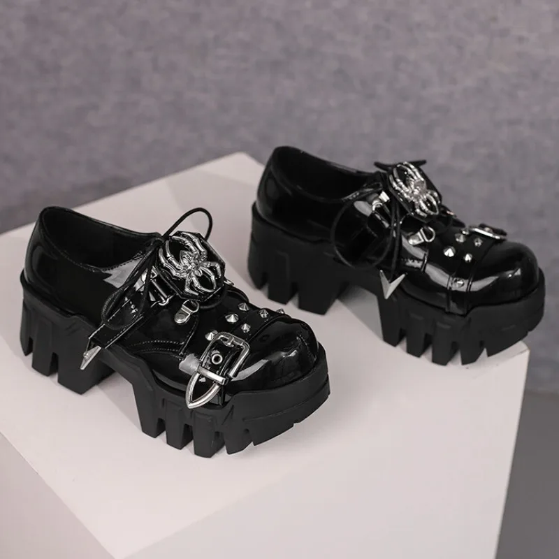 Острые девушки рок заклепки паук в стиле панк мотоцикл металлическое украшение с