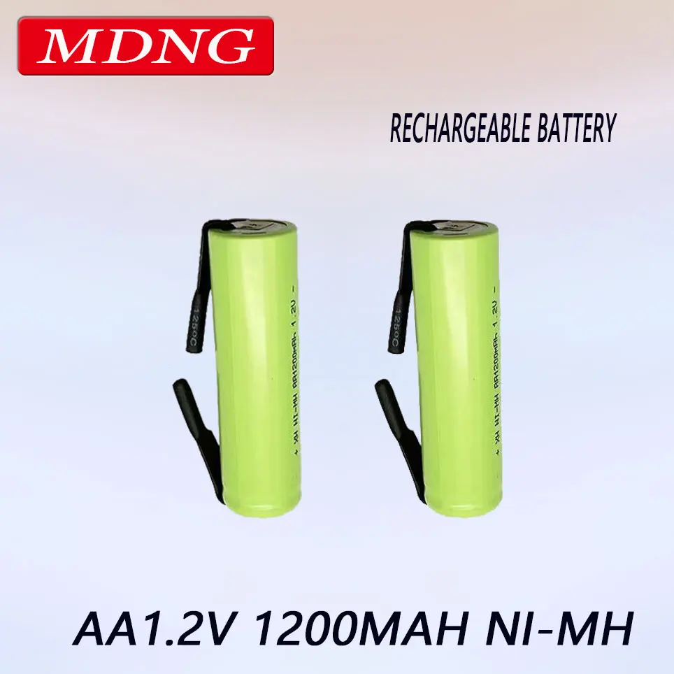 

Аккумуляторная батарейка AA, 1,2 в, 1200 мА · ч, никель-металлогидридная батарейка AA С пайкой для самостоятельного изготовления электрической бр...