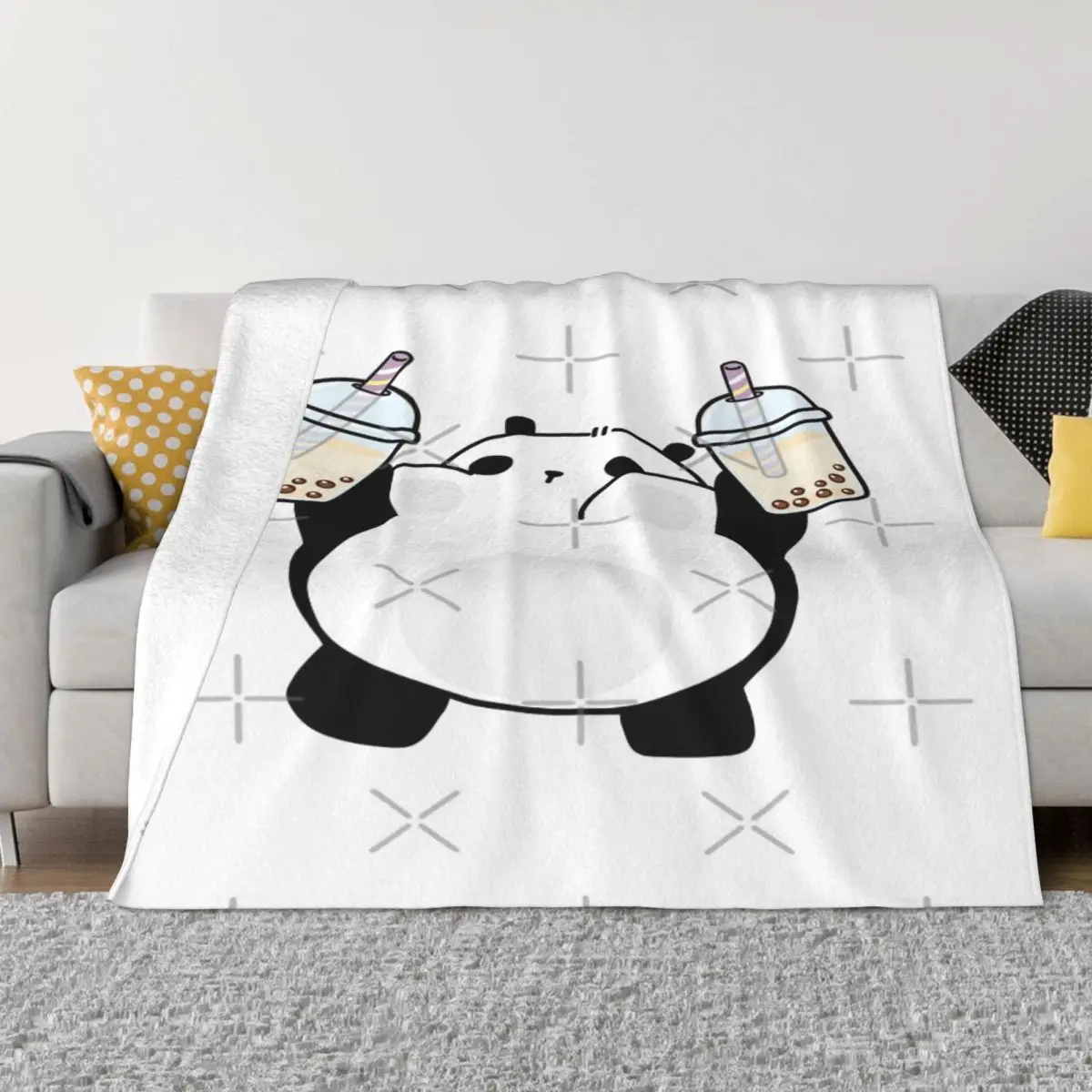 Полная маленькая панда любит Бобу одеяло покрывало на кровать мягкое диван