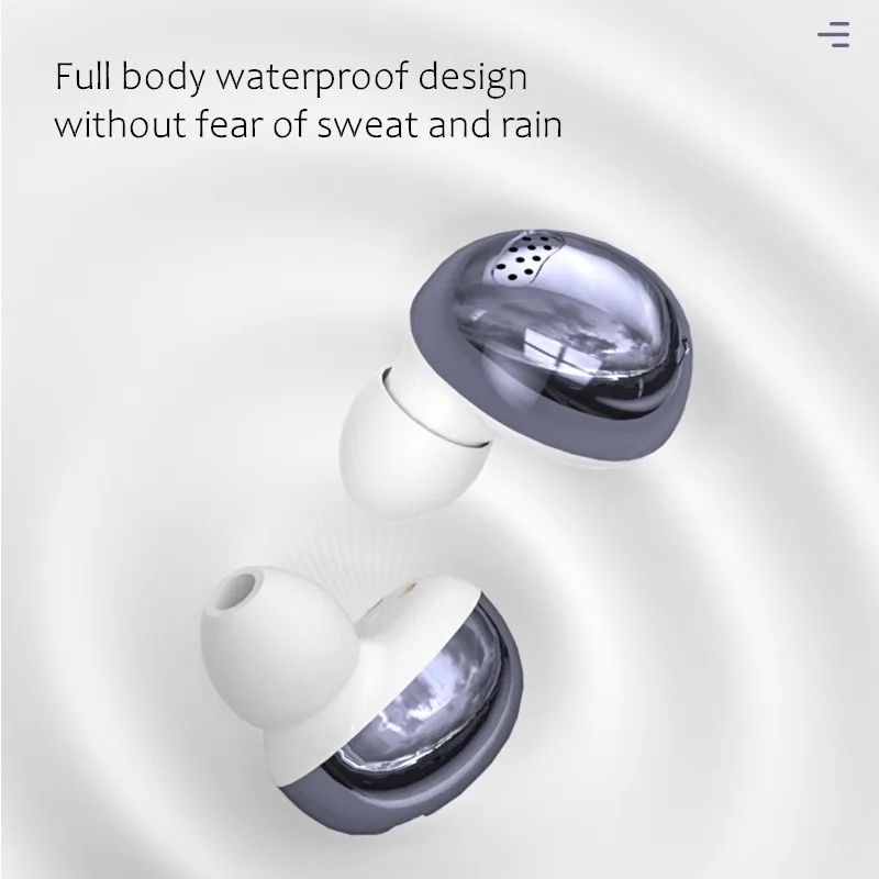 Wireless Earbud TWS Bluetooth Earphone 6 Hour Play Phones Headset Waterproof IPX7 Sport Pod with Mic Power Bank for Smart Phone |
