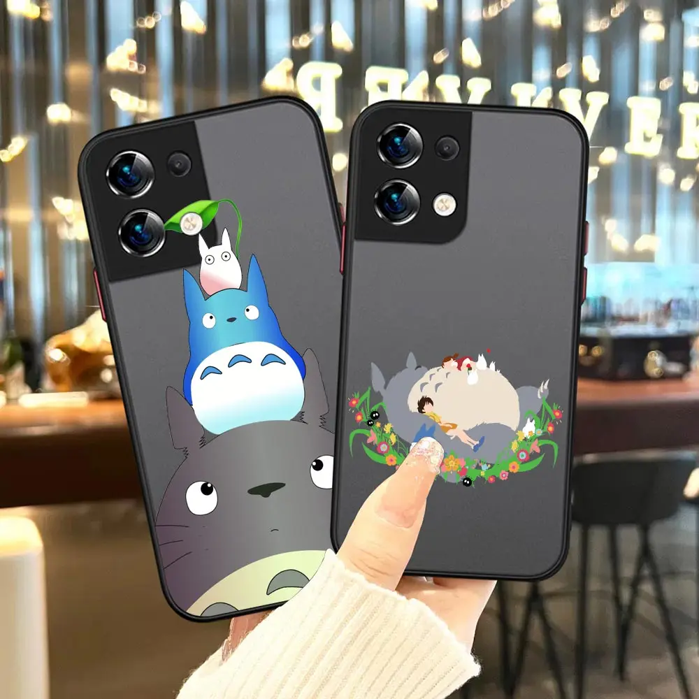 

Japan Anime Spirited Away No Face Man Totoro For OPPO Reno 8 5G Case For OPPO Reno 8 7 7Z 6Z 6 5 Pro Plus 4 4SE 3 2 2F 2 Z Pro