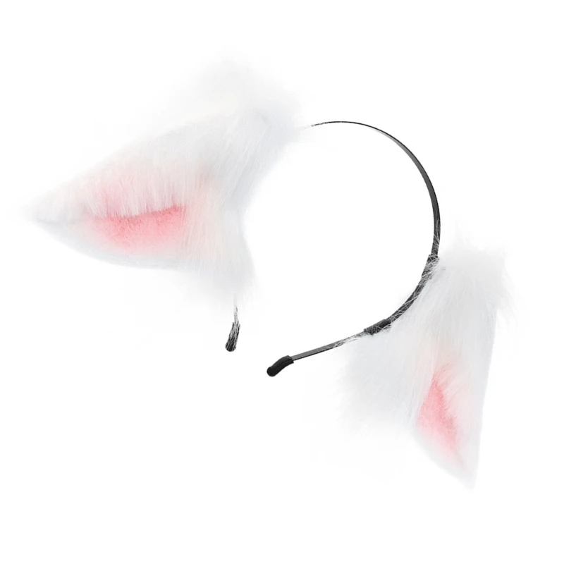 Повязка на голову с ушками лисы головные уборы обруч для волос пушистыми в стиле