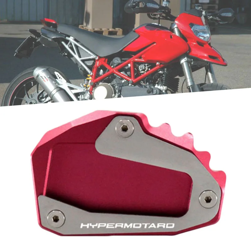 

Подставка для мотоцикла CNC с подножкой, боковая подставка, удлинитель, опорная пластина, увеличитель для Ducati Hypermotard 796 821 939 939SP