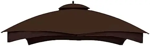 

Replacement Canopy Top Double Tier Gazebo Roof Cover for Lowe's Allen Roth 10x12 Gazebo #GF-12S004B-1 (Khaki)