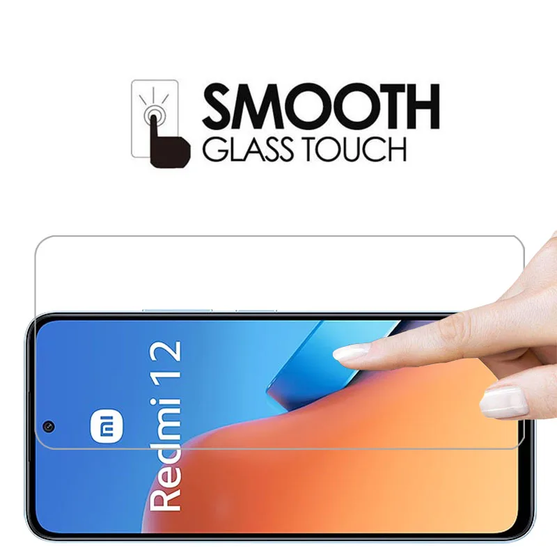 Чехол из закаленного стекла для xiaomi redmi 12 4g телефонный чехол redmi12 задняя крышка 360