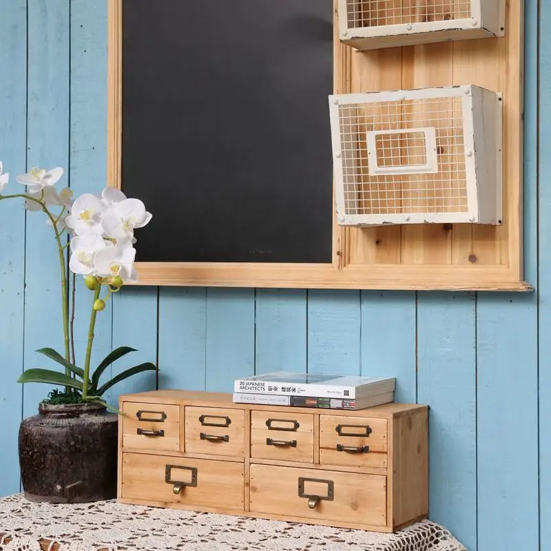 

Примитивные винтажные маленькие ящики для шкафа из массива дерева