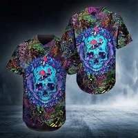 plstar cosmos baseball jersey shirt jungle skull 3d all over printed baseball jersey us size love skull gift hip hop tops