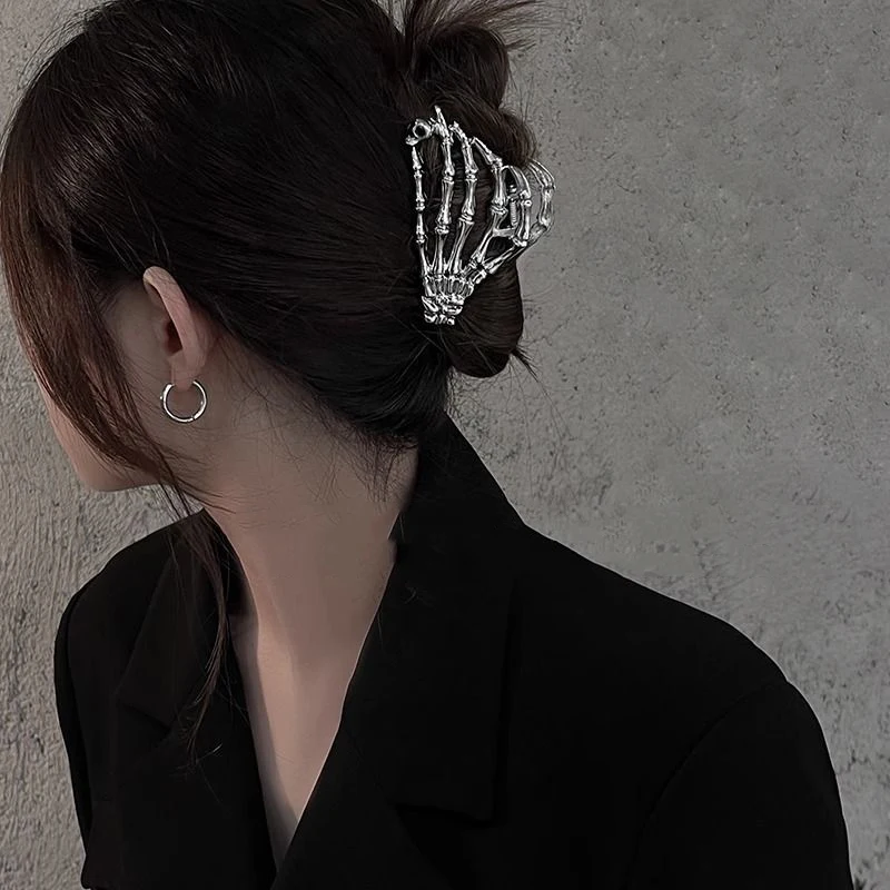 Alloy Shark Ghost Claw Personality Halloween Hair Clip For W