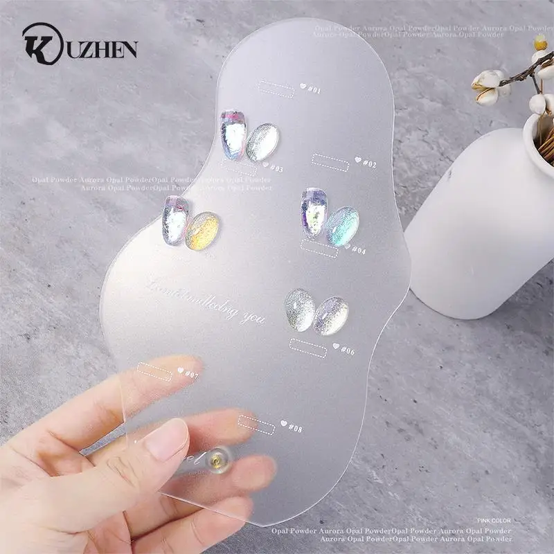 

Manicure Nail Tips Decoration Products Uv Gel Polish Colors Display Palette Acraylic Irregular Nail Polish Color Chart