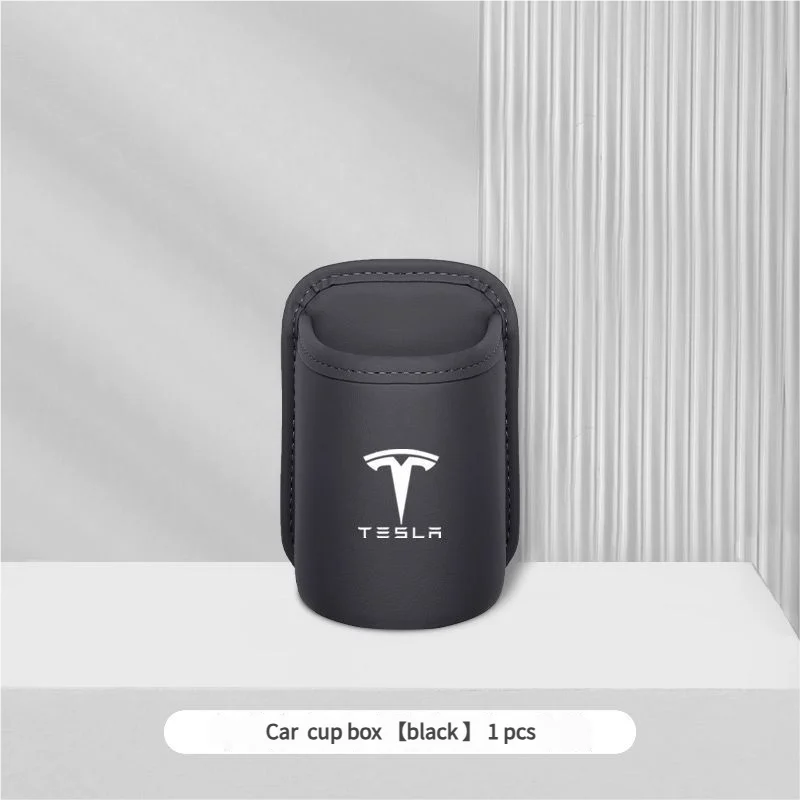 

Кожаный ящик для хранения чашек с водой от двери автомобиля и напитками на спине сиденья для Tesla Model 3 Model S Model X Model Y
