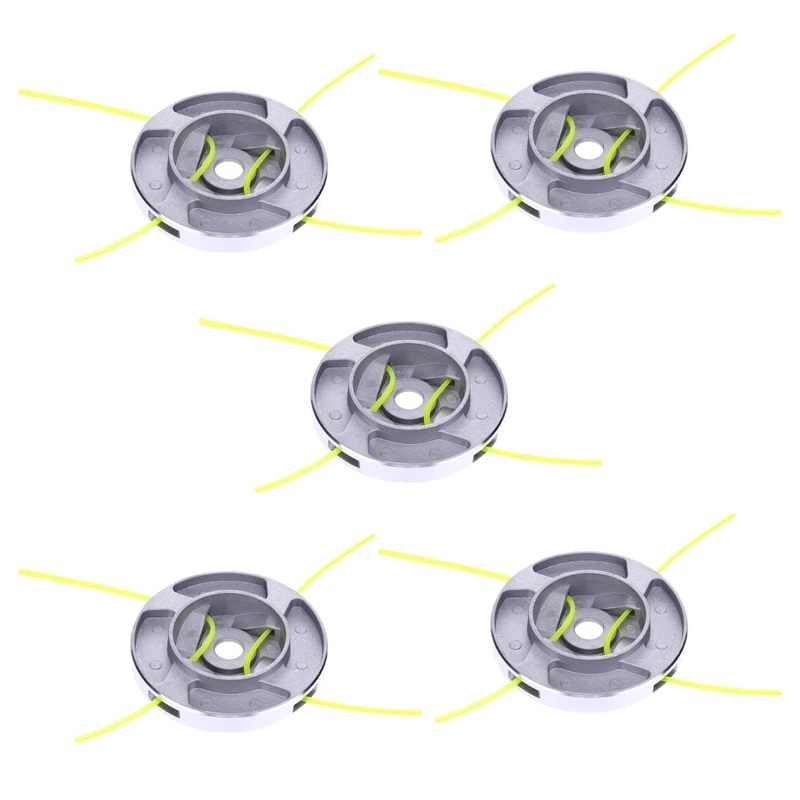 

5X Alloy Head Metal Trimmer Head ,Brush Cutter Replacement Parts Bump Feed Head For Brush Cutter Grass Trimmer-FS-PHFU