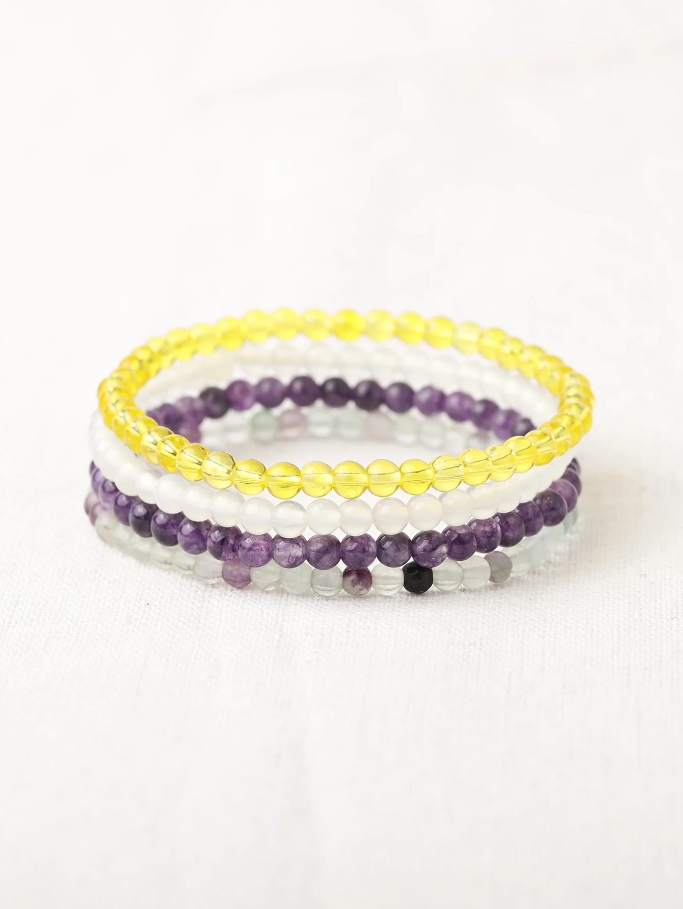 OAIITE 4MM Tiger Eye Bracelet Original Natural Stones Citrine Positive Energy Bracelet Yoga Jewelry for Men Women Armband 2022