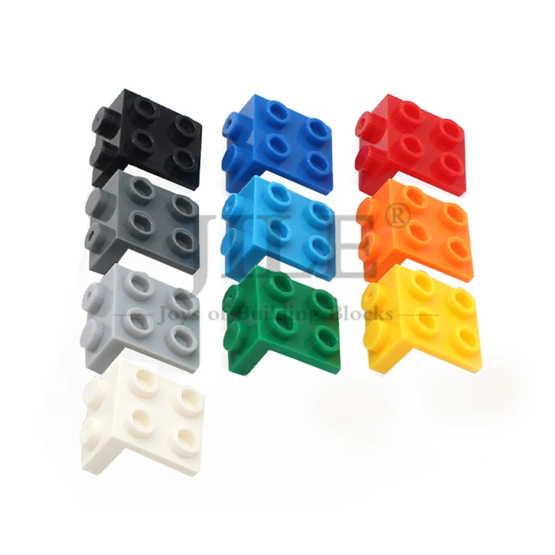 Фото 50 шт. строительные блоки Moc кронштейн 1x2-2x2 прямоугольный 447228 DIY просветляющие кирпичи, совместимые со сборками игрушек из частиц №3