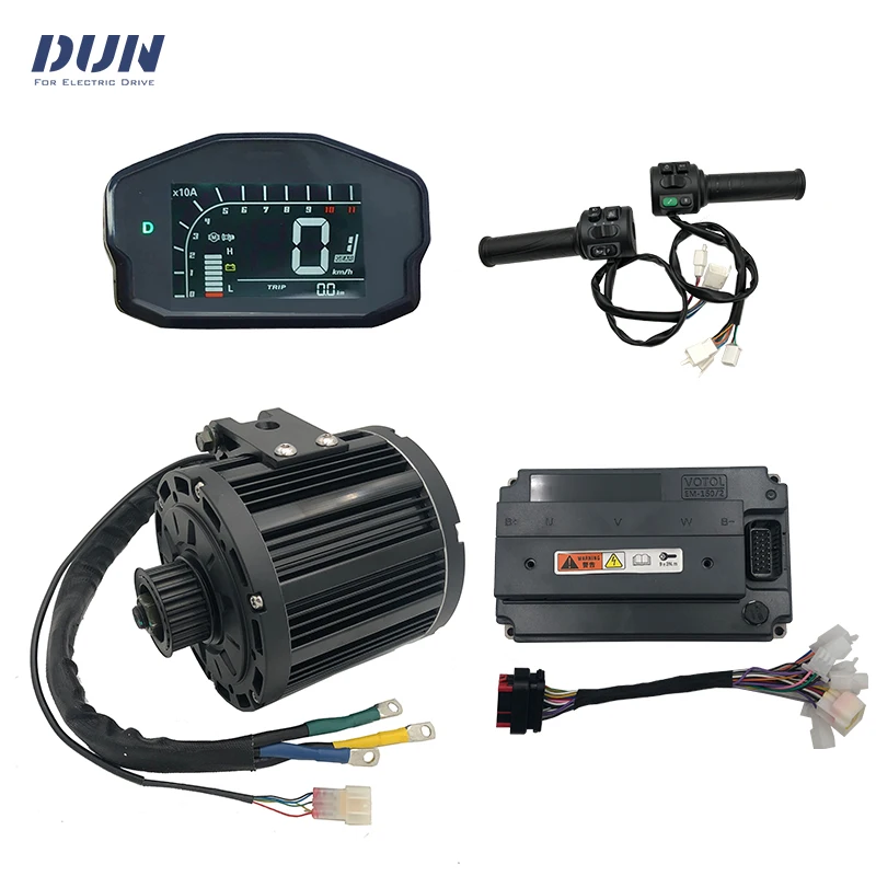 

QS138 3KW Mid-Drive PMSM Motor Kits with Votol Controller EM150/2 V2 Version & DKD Display,Throttle For Dirtybike Moped