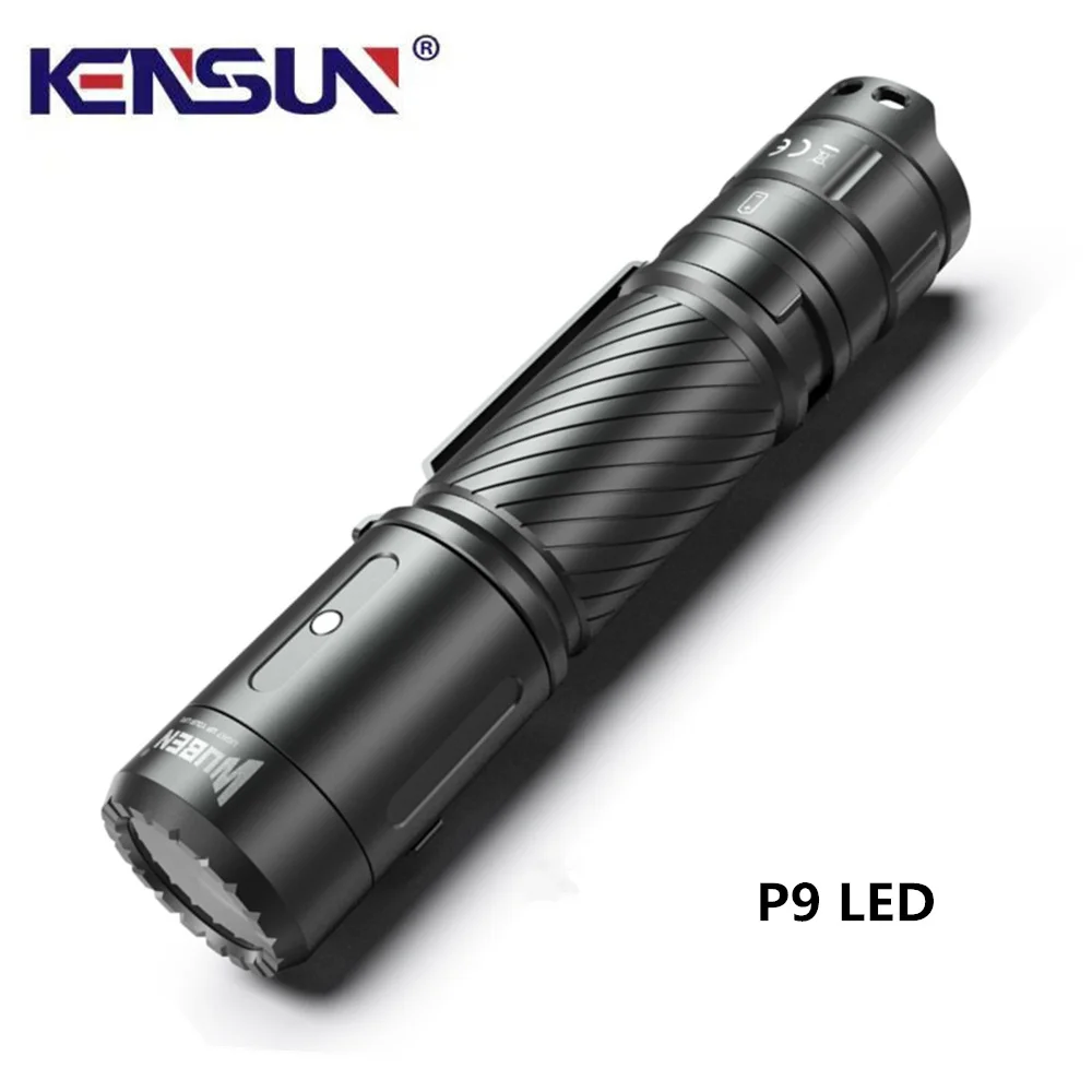 

LED Flashlight USB C Rechargeable Torch 1200 Lumens IP68 Waterproof Lantern Light with 2600 mAH 18650 Battery