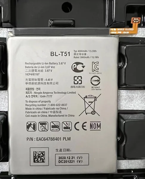 

100% Original New 4000mAh BL-T51 Battery For LG BL T51 Smartphone Batteria CellPhone High Quality Batteries With Tracking Number