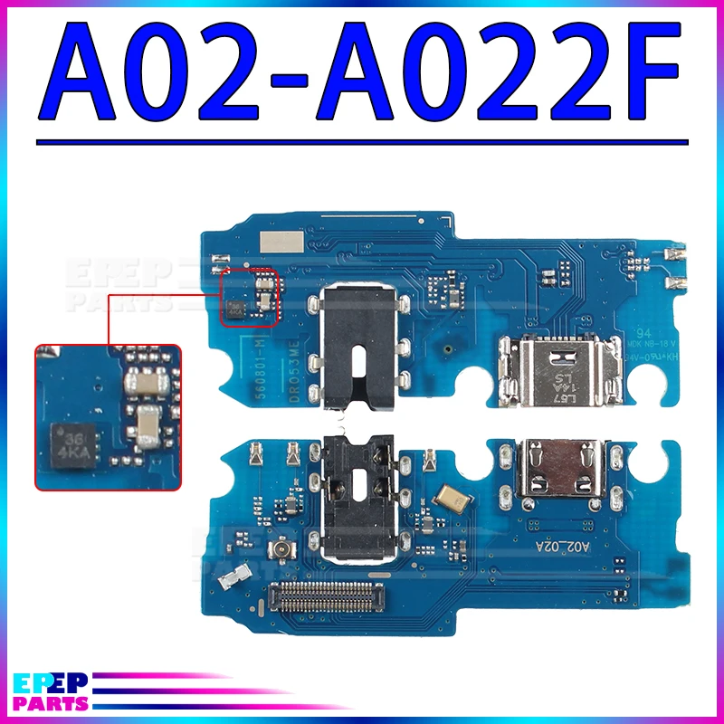 USB Charger Port Jack Dock Connector Flex Cable for Samsung A02S A12 Nacho A22 A32 5G  Charging Board Module with IC Chip enlarge