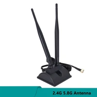 dual band 2 4g 5 8g wifi omni antenna high gain indoor router antenna with 2pcs rpsma male connector