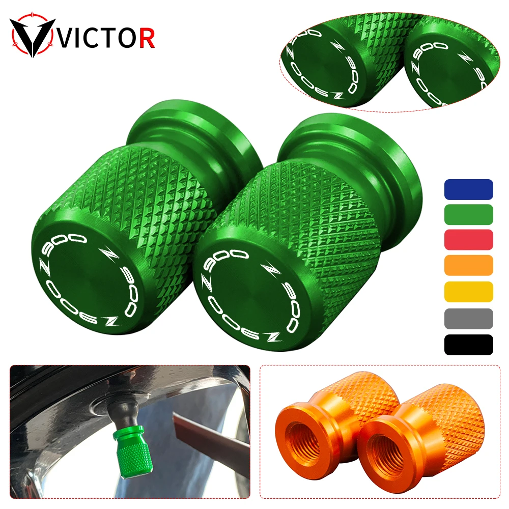 

Z 900 Motorcycle Tire Valve Air Port Stem Cover Caps CNC Accessories For Kawasaki Z400 Z800 Z900 Z650 Z1000 All Year