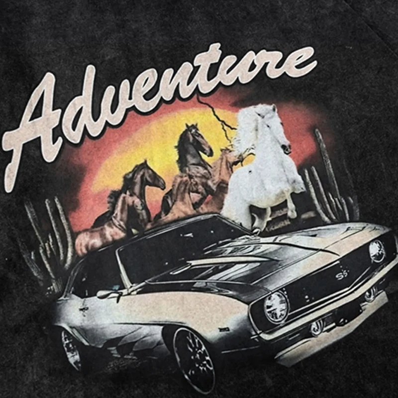 Мужская футболка топы Y2k уличная с короткими рукавами Final Memory черная хлопковая