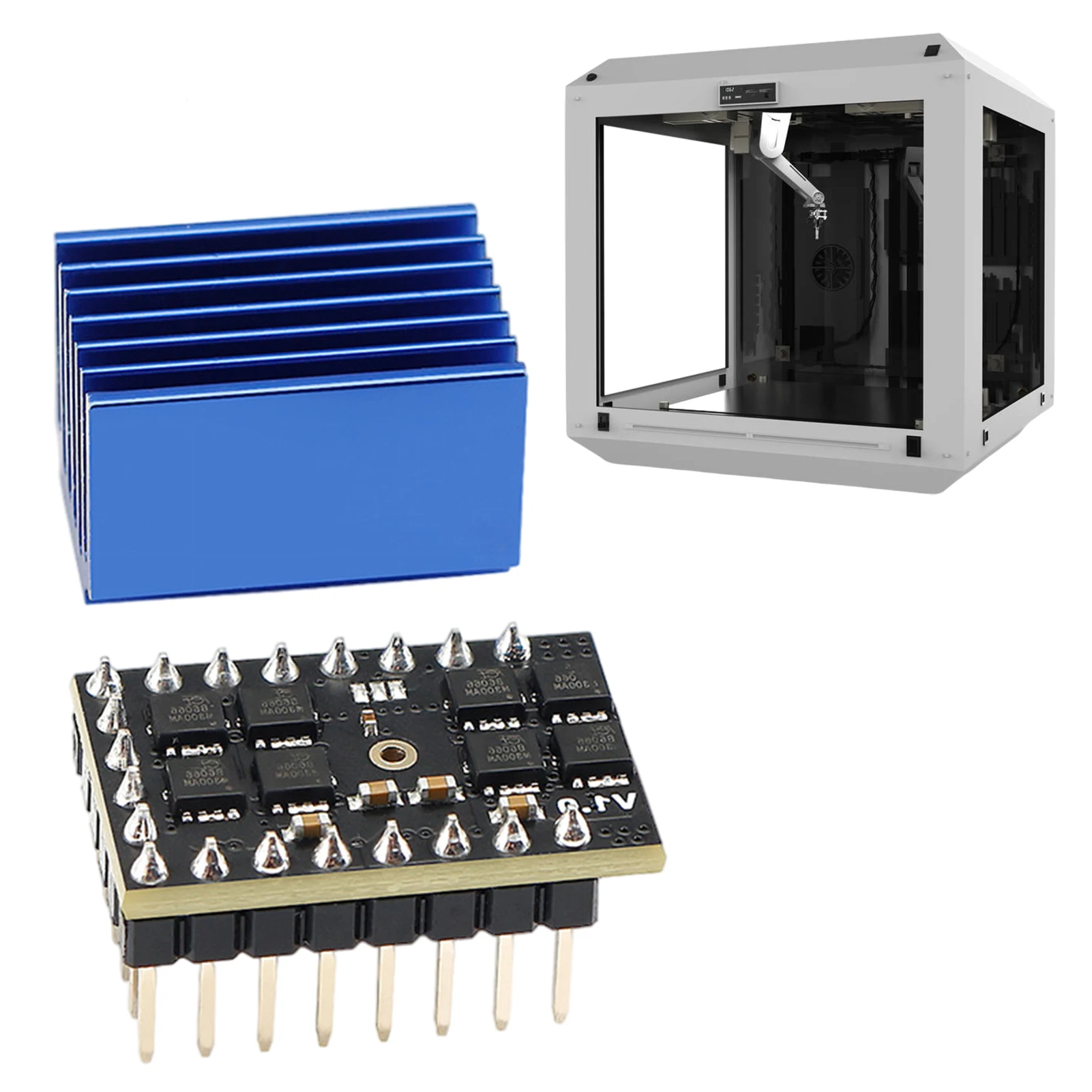 

Драйвер шагового двигателя QHV5160, бесшумный драйвер TMC5160 Microstep 2022 для 3D-принтера, новинка 256