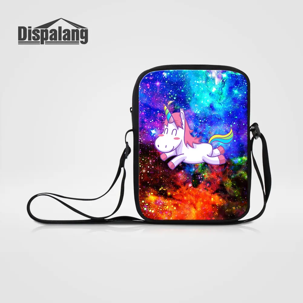 

Dispalang Girls Stylish Mini Messenger Bag For Traveling Animal Unicorn Student Crossbody Schoolbag Toddler Daily Flap Handbag