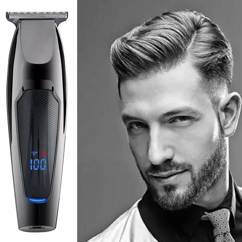 

VGR-070 Electric Hair Clipper for Oil Head Engraving Clippers LCD Digital Display Household Professional Electrical Appliances