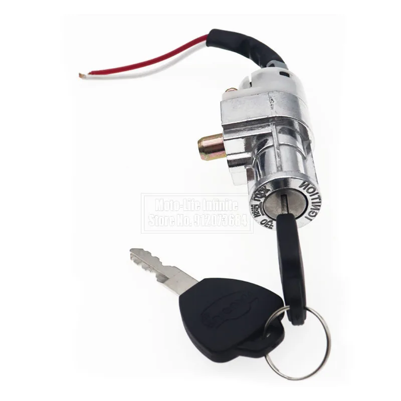 Универсальный эффективный мини-замок для аккумулятора мотоцикла с 2 ключами