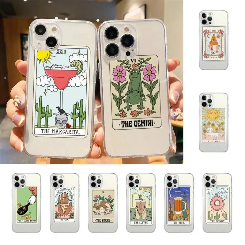 

Art Pizza Coffe Tarot Mystery Totem Phone Case For Iphone 7 8 Plus X Xr Xs 11 12 13 Se2020 Mini Mobile Iphones 14 Pro Max Case