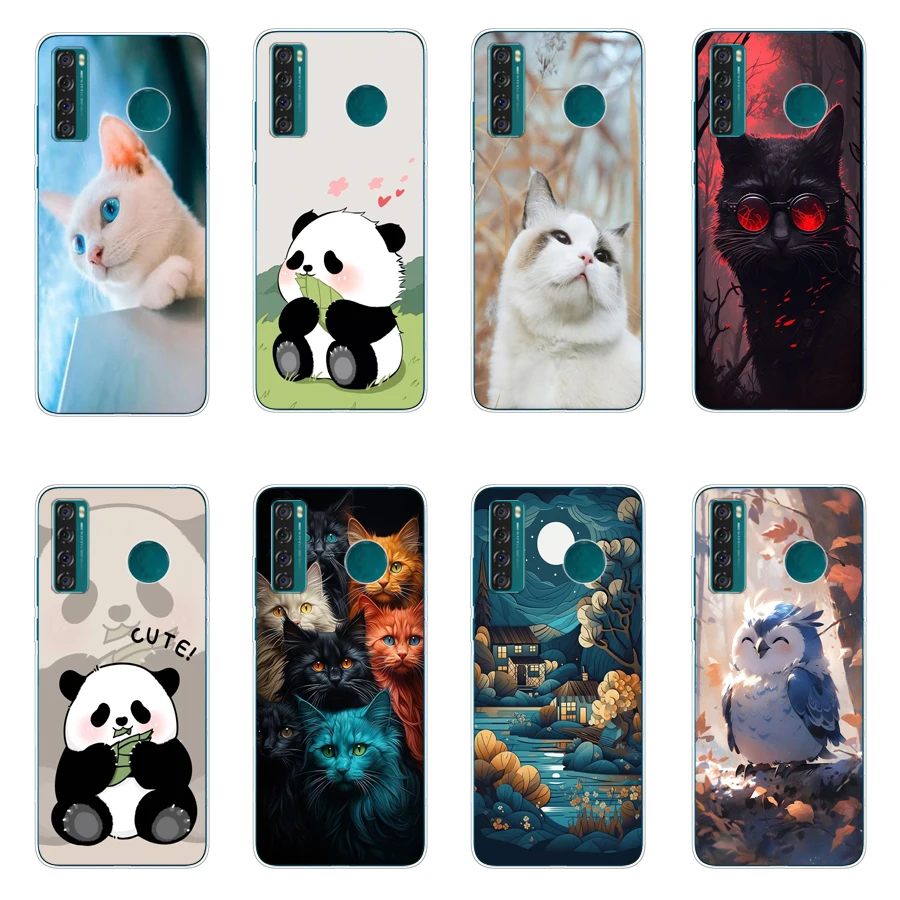 4 для TCL 10 SE/30 SE/20 SE чехол TPU Мягкий силиконовый защитный