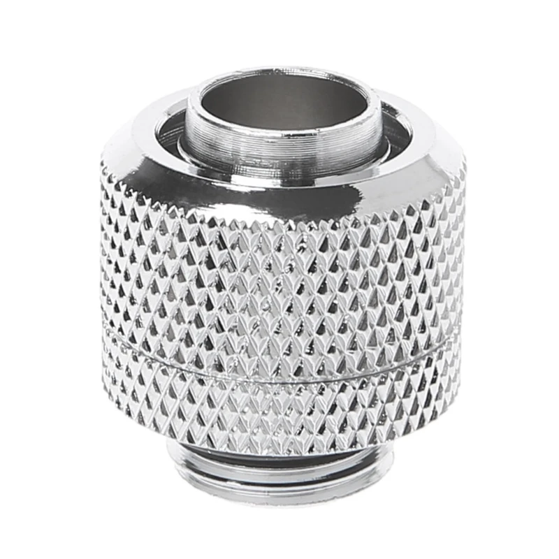 

1Pack G1/4" to 3/8"ID X 1/2" Compression Fitting Smooth Finish for Soft Tubing PC Water Cooling System Black Silver Dropship