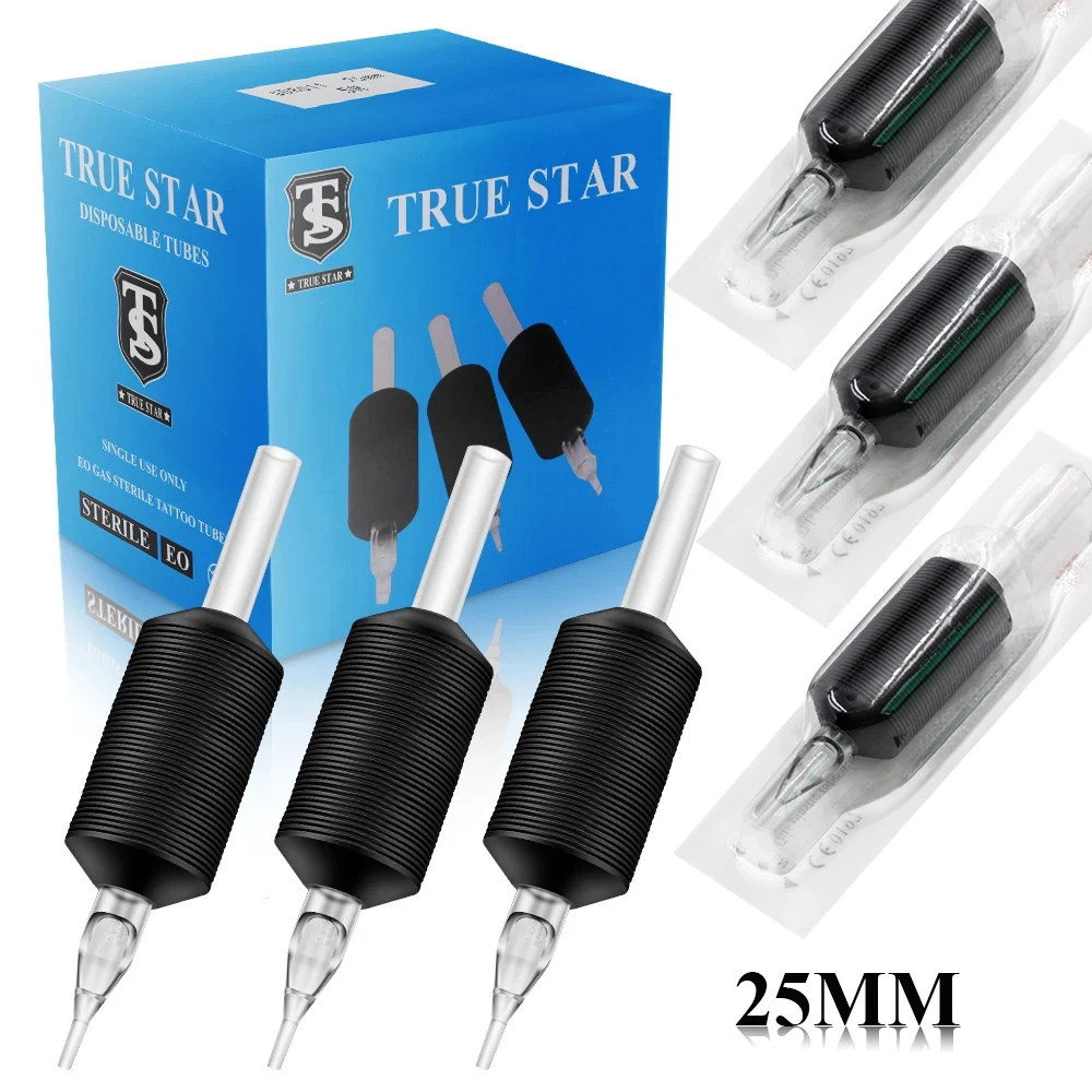 Силиконовые Одноразовые стерилизованные трубки для татуировок 25 мм