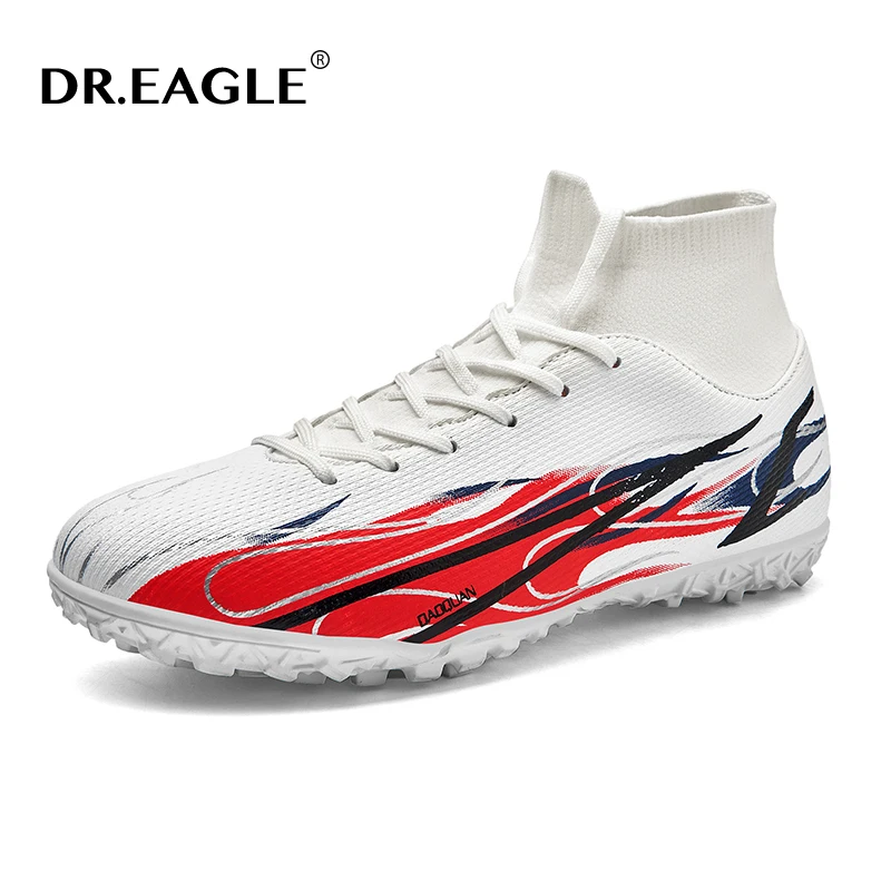 

DR.EAGLE Factory Direct Selling Plus Big Size 35-45 Original Turf Soccer Shoes Men AG/TF Football Boots Kids Boys Soccer Cleats
