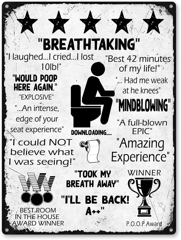 Удивительный опыт будет здесь снова укапывать знак ванной комнаты Забавный