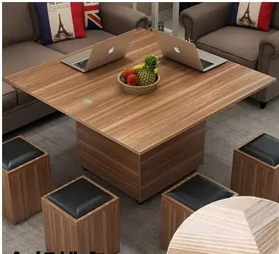 Складной поднимающийся стол и стол. Многофункциональный чайный столик с