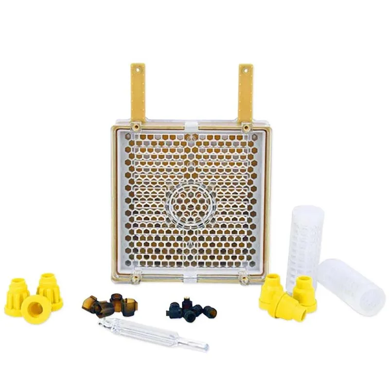 

Beekeeping Tools Equipment Set Queen Rearing System Cultivating Box Plastic Bee Cell Cups Cup Kit Queen Cage