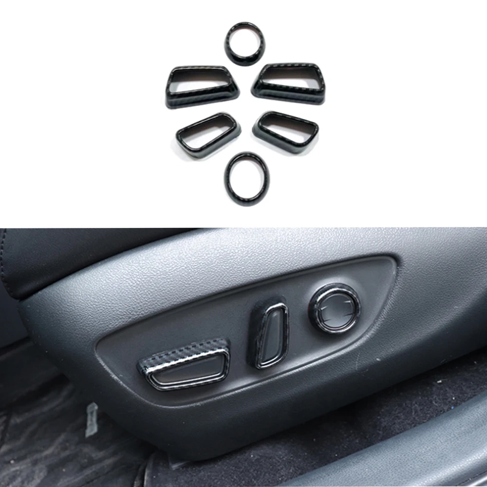 

Накладка на кнопку переключателя сиденья, накладка из черного АБС-пластика, аксессуары для интерьера автомобиля для Toyota RAV4 RAV 4 XA50 2019 2020 2021 2022 2023