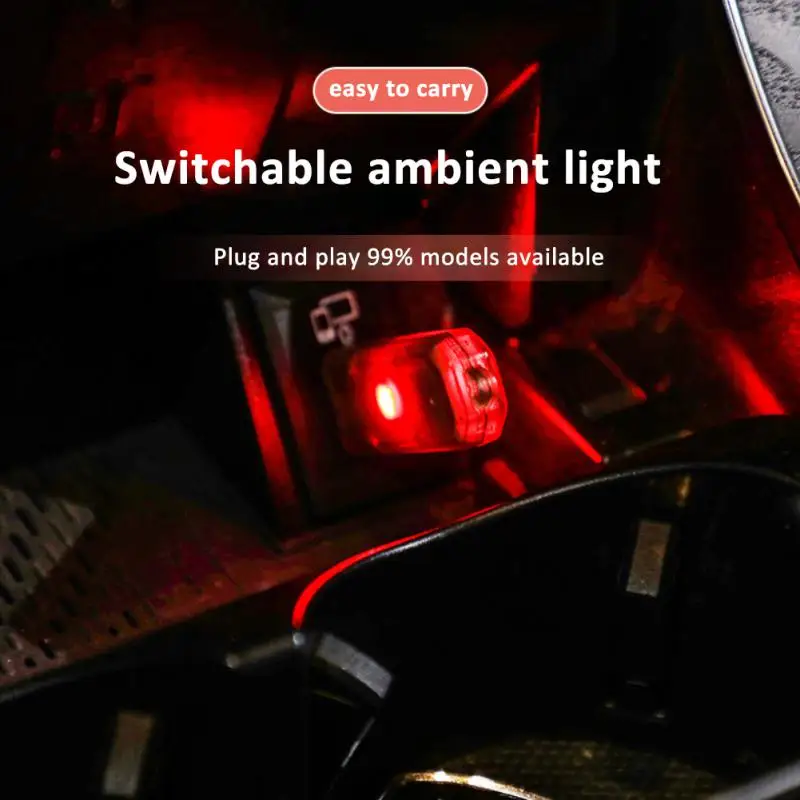 

Colorful Neon Interior Light Durable Interior Light Mini Portable Emergency Lighting Light Car Accessories Universal Car Light