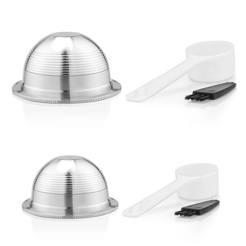 

3PCS Stainless Steel Reusable Capsule Suitable For Nespresso Vertuo Vertuoline Coffee Filter