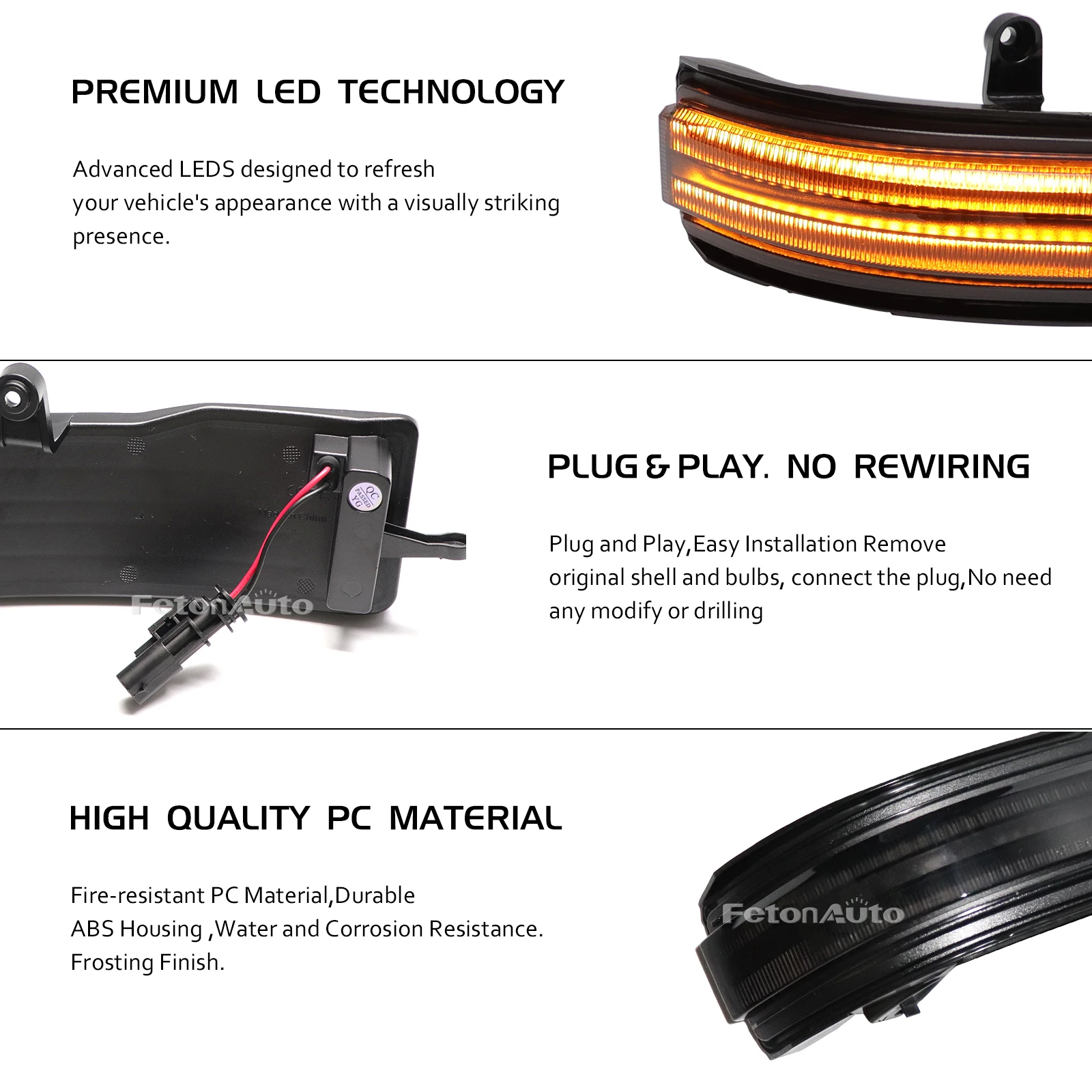 2 шт. Задний сигнал заднего вида для Dodge Ram 2019-2024