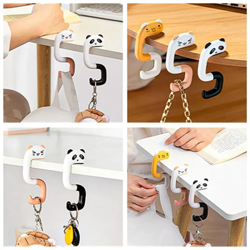 

Travel Portable Plastic Bag Cute Animal Hook for Hanging Decorative Table Purse Bag Hooks Wall Hanger Holder Handbag Hanger