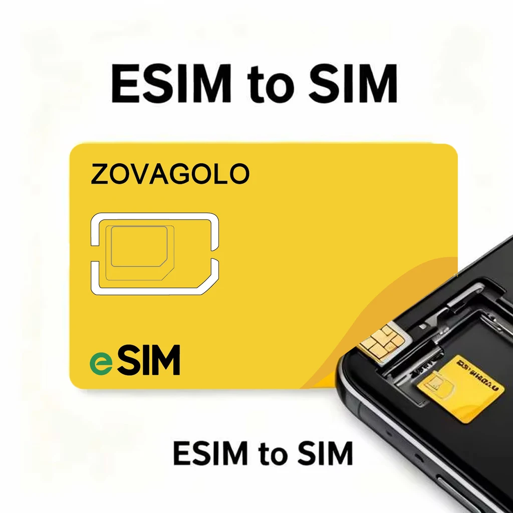 Фото Физическая eSIM-карта, считыватель карт EUICC с разъемом Type-C, программируемый на 10-15 цифр, совместим с 95% устройств, ZOVAGOLO №2