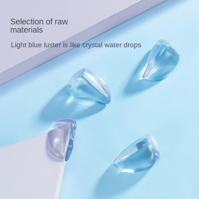 

4/10PCs Droplet Type Bumper Transparent Table Corner Child Bump Prevention Protective Cover Furniture Silicone Thickened Bumper