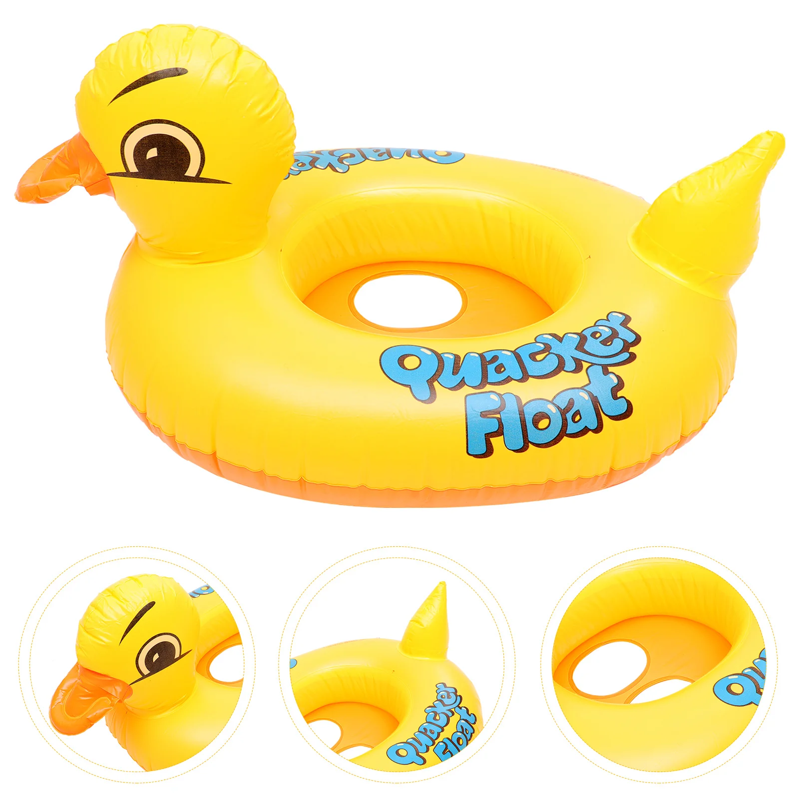 

1PC Adult Kid PVC Duck Shaped Floating Inflatable Swimming Ring Mounts Floating Beach Swimming Ring Inflatable Ring