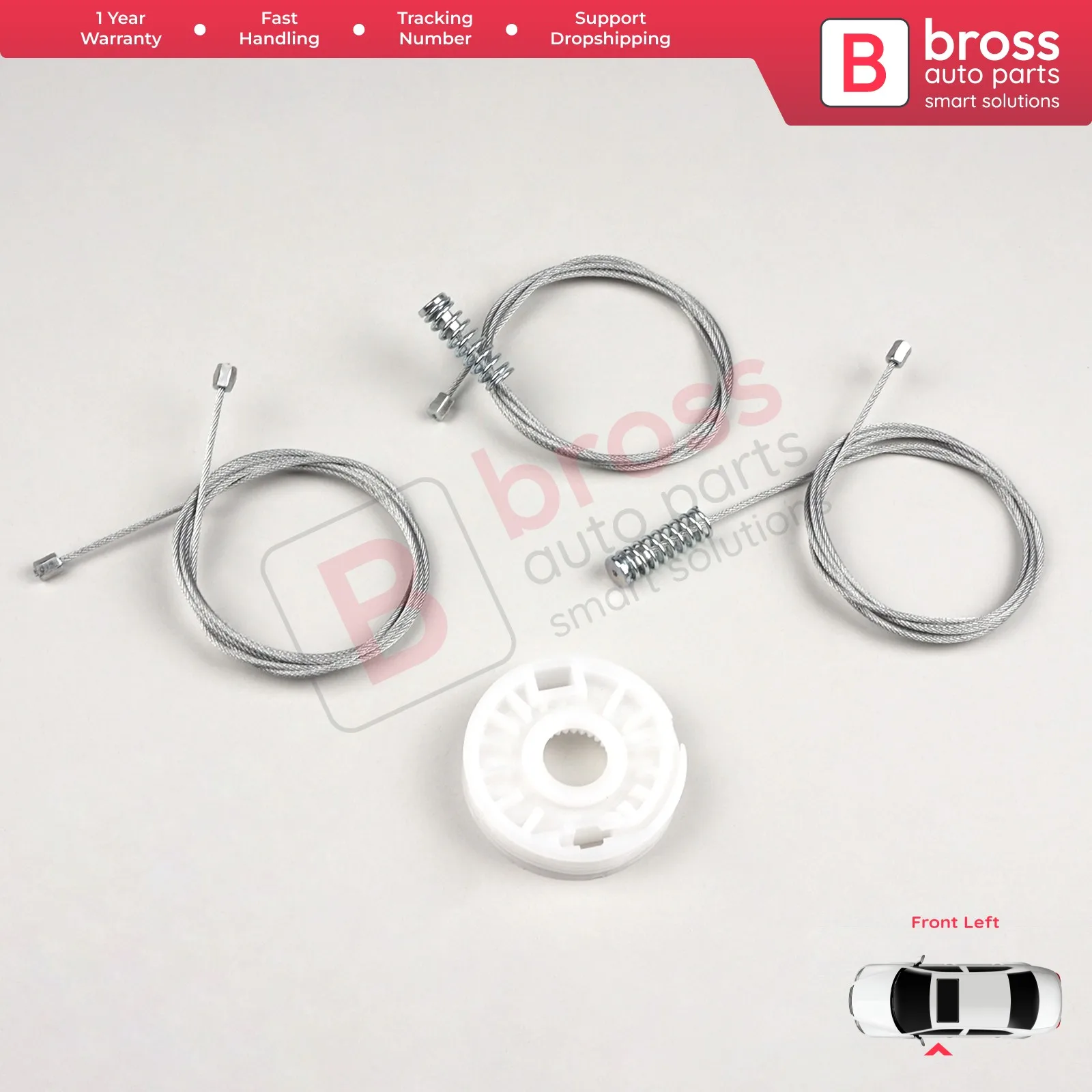 

BWR5120 Power Window Regulator Set Repair Front Left Door 824701 H020 Cee'd for First generation (ED; 2006-2012) 5-Door 2006-12