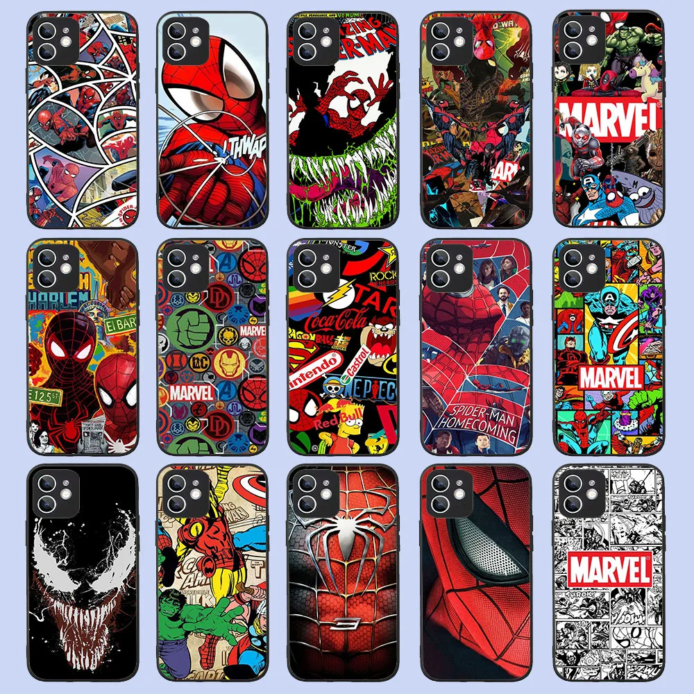 

SJ-54 Popular Marvel Silicone Case for Huawei Nova 2 2i 3 3i 4E 5T 7 SE Y5P Y6 Y6S Y6P Y7 Y9 Prime Lite